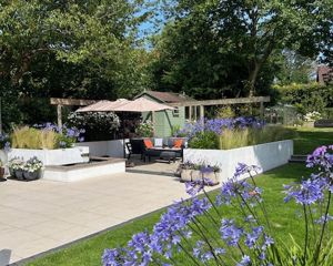 garden in summer- click for photo gallery